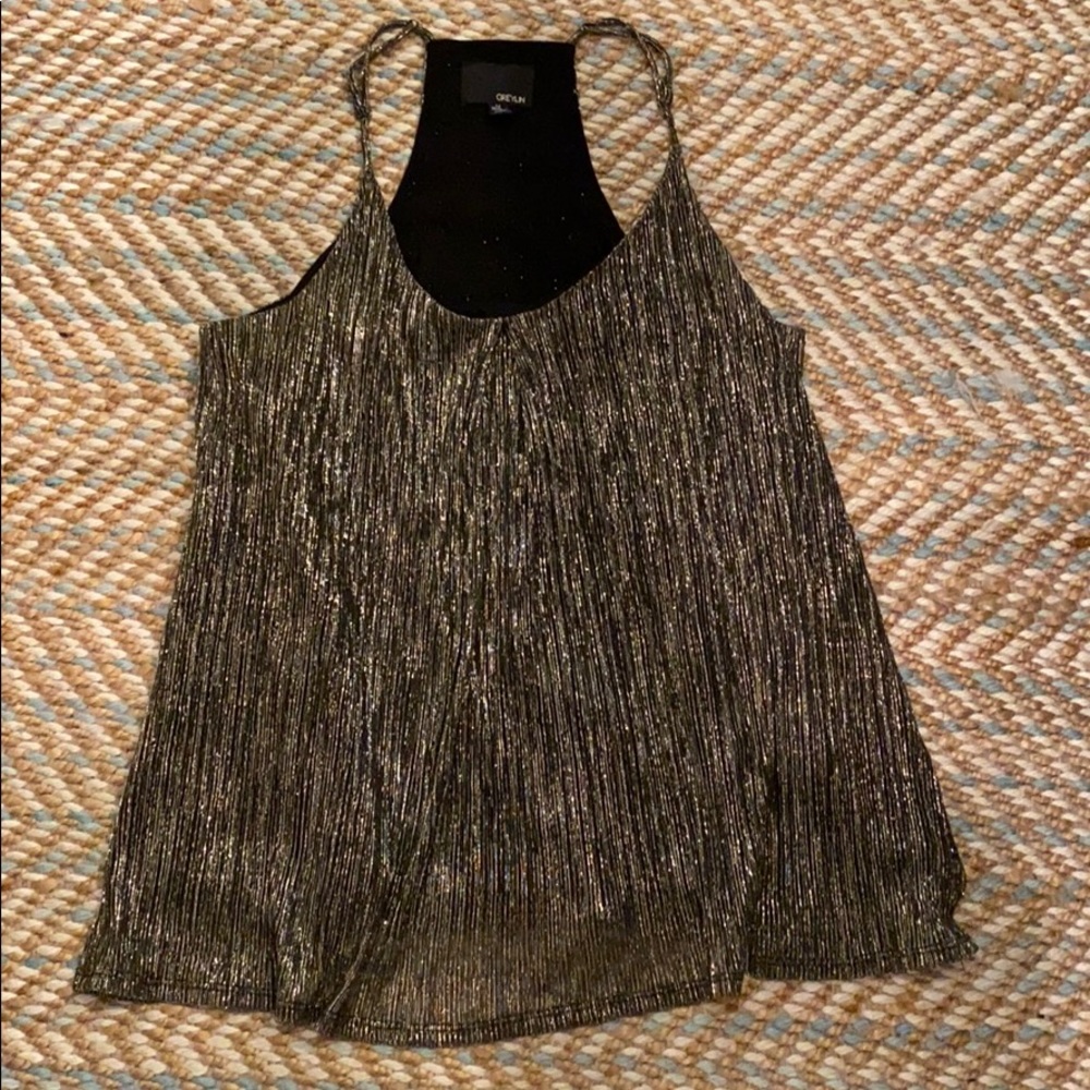 Greylin shimmery top